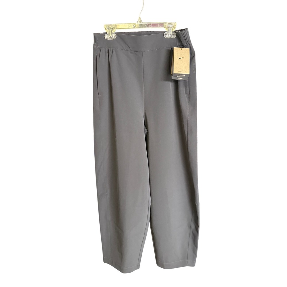Nike Dri-FIT High Rise Ankle Length Training Pants Iron Grey HM8847-036 Womens S
